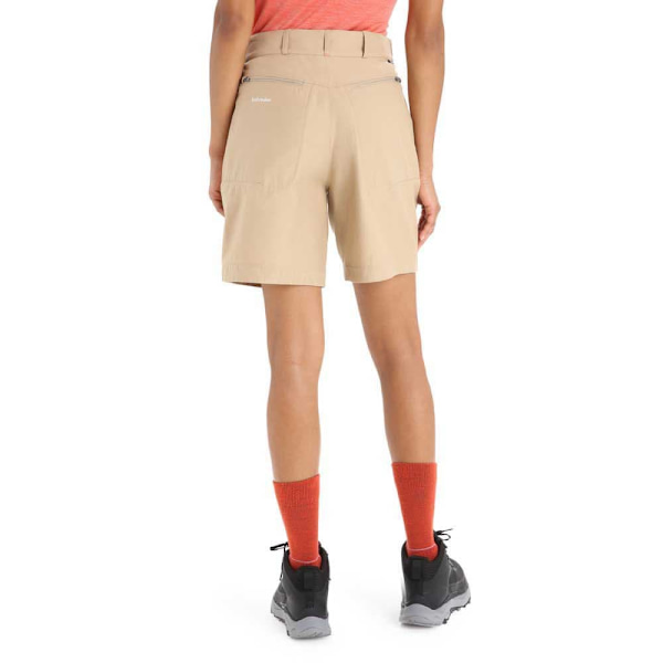Icebreaker Hike Shorts Beige 30 Kvinde