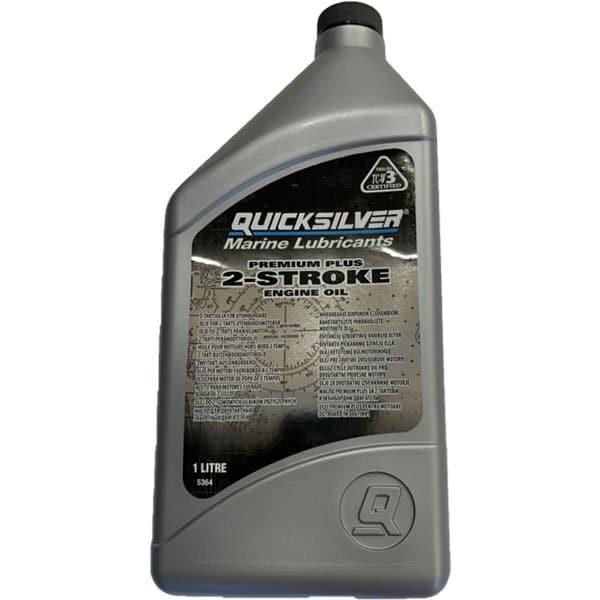 Quicksilver Boats Premium Plus 2 Cycle Tc-w3 Outboard Oil 1l 6 Units Grå