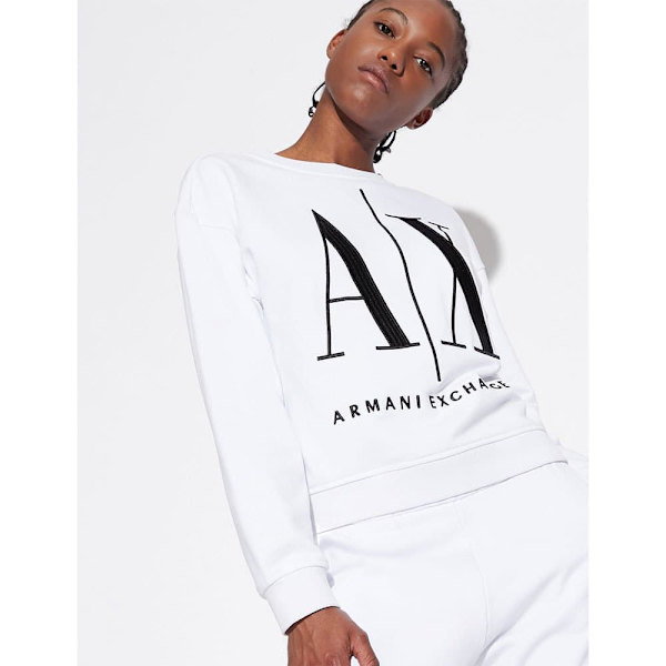 Armani Exchange Tröja 8nym02_yj68z Vit M Kvinna