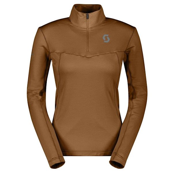 Scott Defined Light Fleece Med Halv Dragkedja Brun S Kvinna