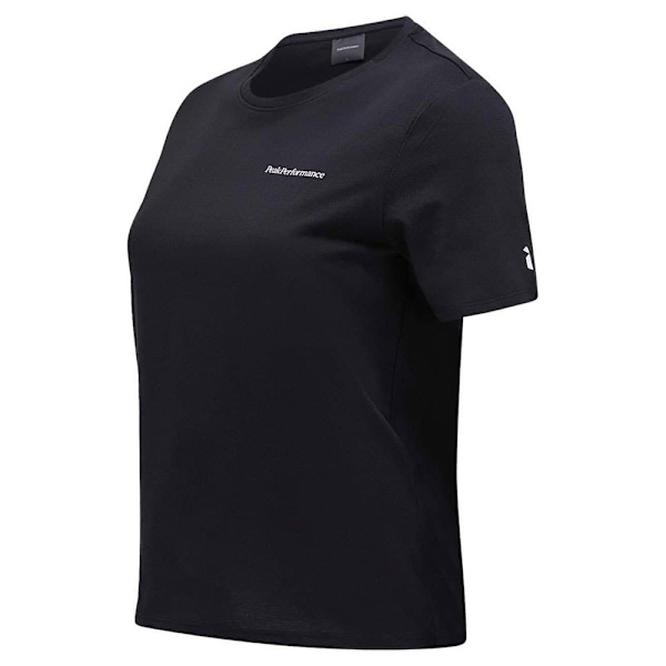 Peak Performance Explore Logo T-shirt Med Korte ærmer Sort S Kvinde
