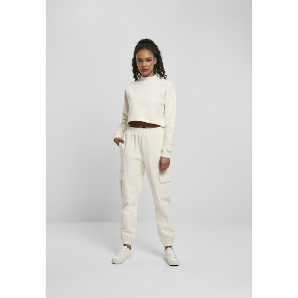 Urban Classics Bukser High Waist Cargo Hvid M Kvinde