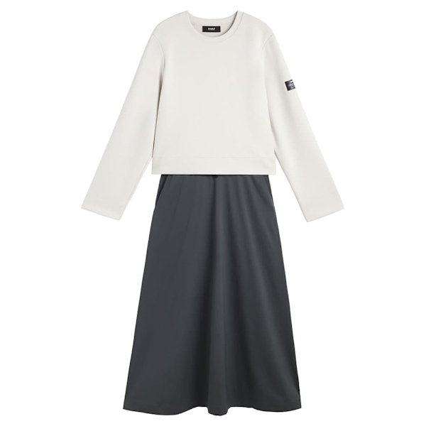 Ecoalf Morgan Kjole Beige,Grå XL Kvinde