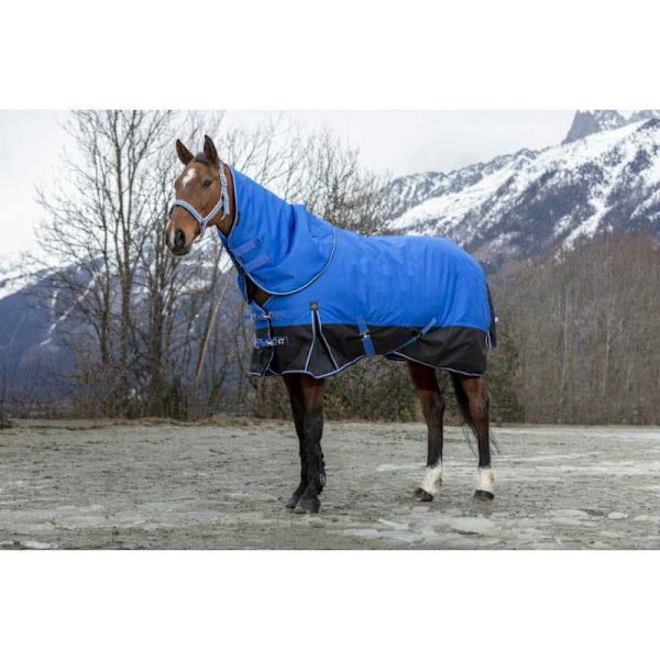 Equitheme Vattentätt Halsskydd Tyrex 1200 D Polyfil 200g Blå Pony