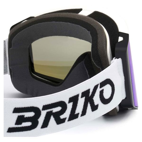 Briko Bufera Skidglasögon Vit Blue Mirror/CAT2