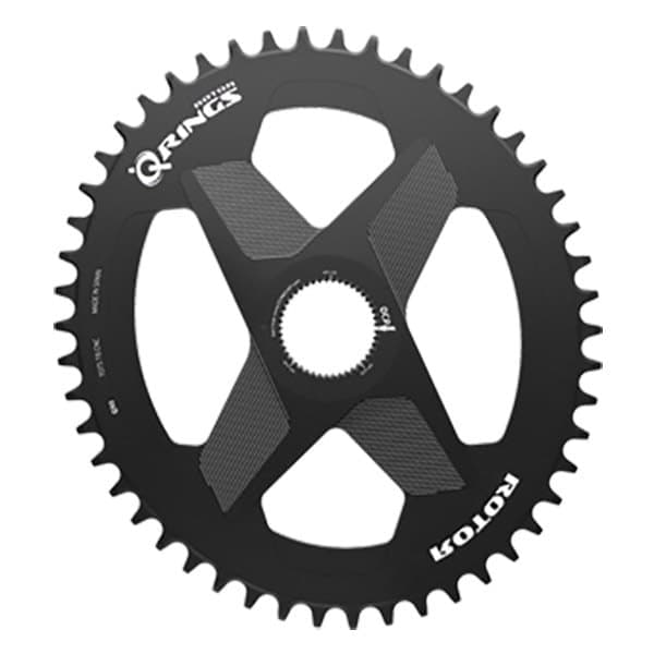 Rotor Kæderring Q-rings Direct Mount Oval Sort 42t