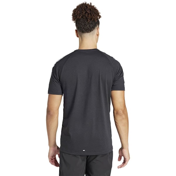 Adidas Stripes Kortærmet T-shirt Own The Run Excite 3 Sort XL / Regular Mand