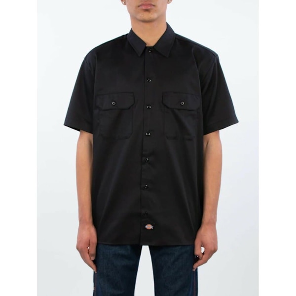 Dickies Kortærmet Skjorte Work Sort XS Mand