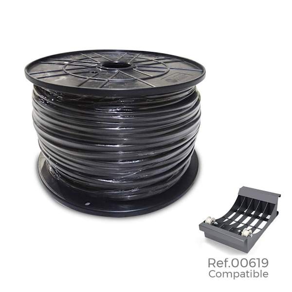 Edm Fleksibel Kabelspole 1.5 Mm 1000 M Sort