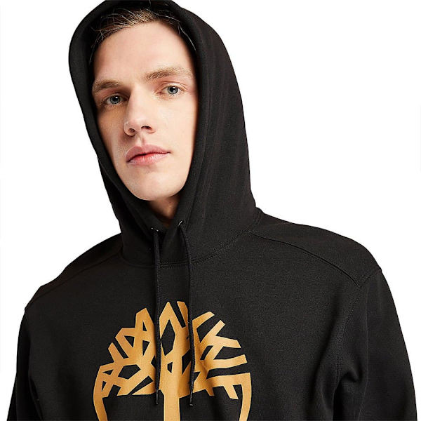 Timberland Core Tree Logo Brushback Hættetrøje Sort 2XL Mand