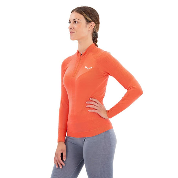 Salewa Zebru Responsive Pitkähihainen Aluspaita Punainen XL Nainen