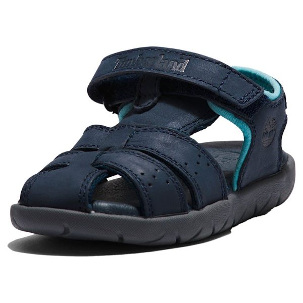 Timberland Nubble Leather Fisherman Sandaler Til Småbørn Blå EU 21 Dreng