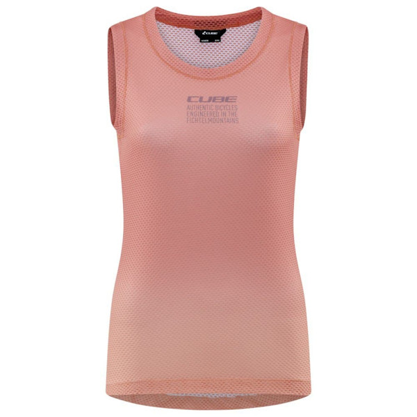 Cube Ärmlös Baslager Mesh Rosa XS Kvinna