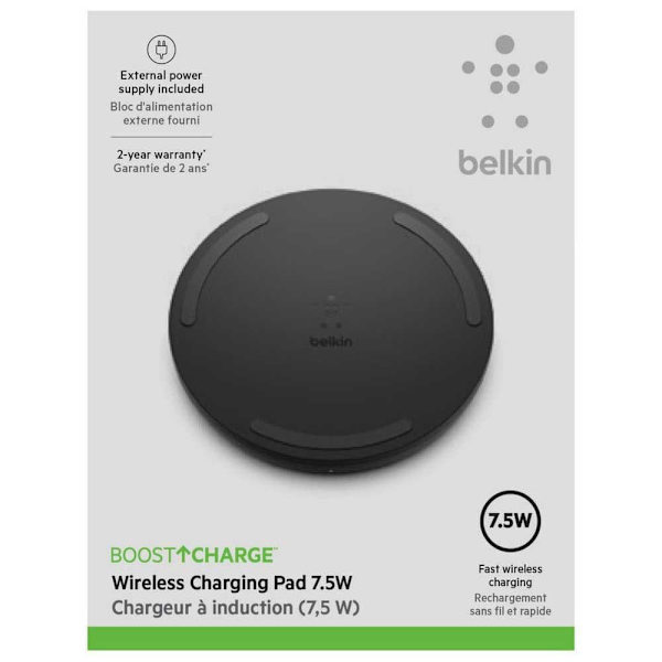 Belkin 10w Wireless Charging Pad With Psu & Micro Usb Cable Sort