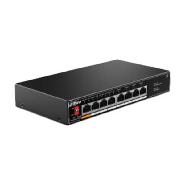 Dahua Port Unmanaged Desktop It Dh-sf1008lp 8 4 Hamn Poe Växla Svart