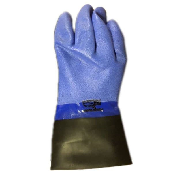Oms Handsker Med Latex Langærmet Forsegling Dry Blå,Sort XL