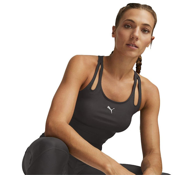 Puma Ærmeløs T-shirt Run Ultraform Crop T Sort M Kvinde