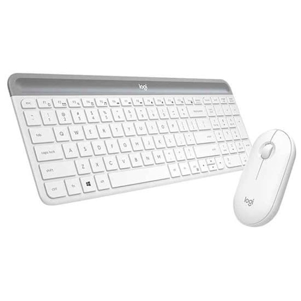 Logitech Mk470 Langaton Näppäimistö Ja Hiiri Hopeinen US QWERTY