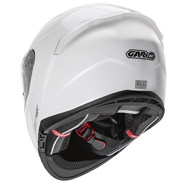 Gari G91x Fiber Click Fullface-hjälm Vit S