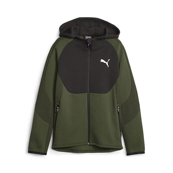 Puma Sweatshirt Med Fuld Lynlås Evostripe Grøn 7-8 Years Dreng