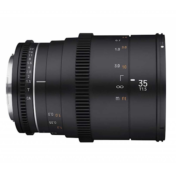 Samyang Objektiivi 35 Mm T1.5 Vdslr Mk2 Canon Ef Musta