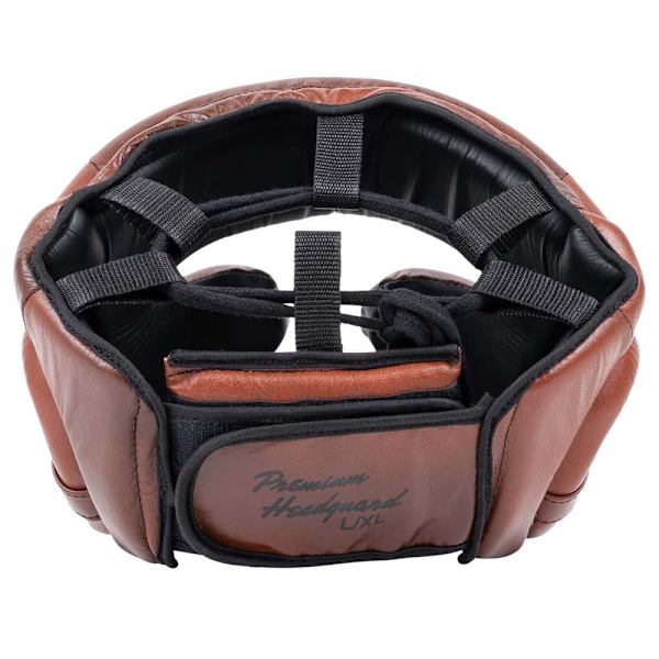 Benlee Huvudskydd I Läder Premium Headguard Brun S-M
