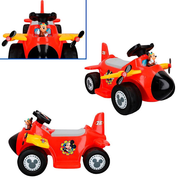 Kiddisland Ride-on Walker Disney Junior Mickey Plane Flerfarvet 18 Months - 3 Years
