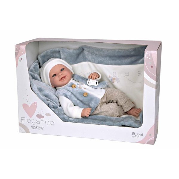 MuÑecas Arias Colin Elegance Babydocka Med Filtvikt 40 Cm
