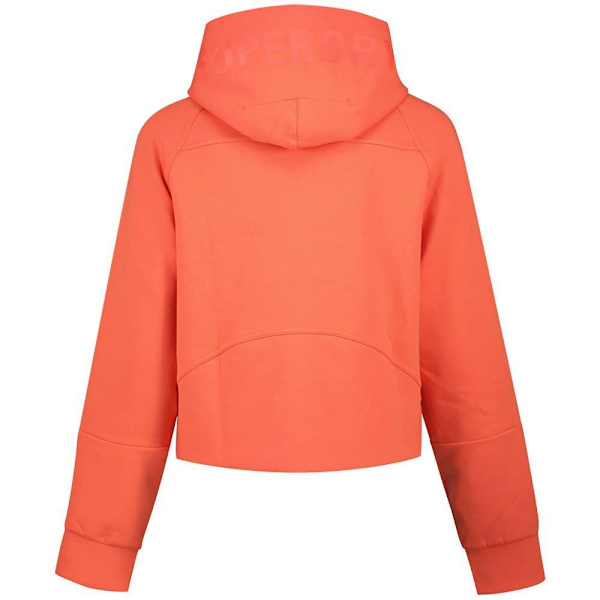 Superdry Sport Tech Relaxed Sweatshirt Med Dragkedja Orange XS Kvinna