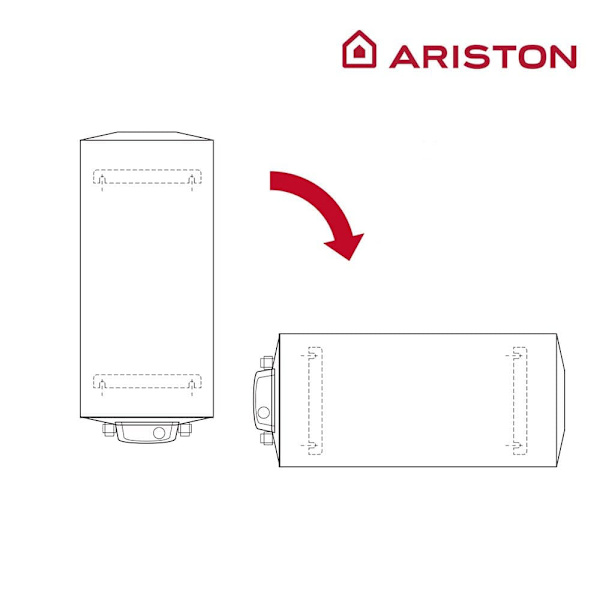 Ariston Pysty Tai Vaakasuora Sähkötermo Fleck Bon 50l 1200w Kirkas