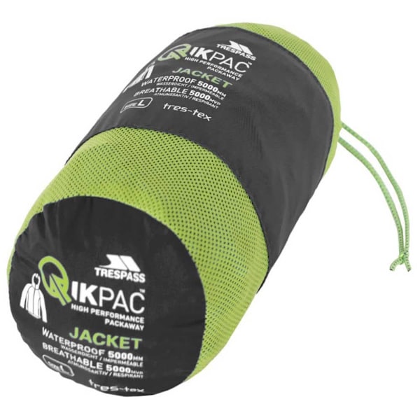 Trespass Qikpac Jakke Sort M Mand