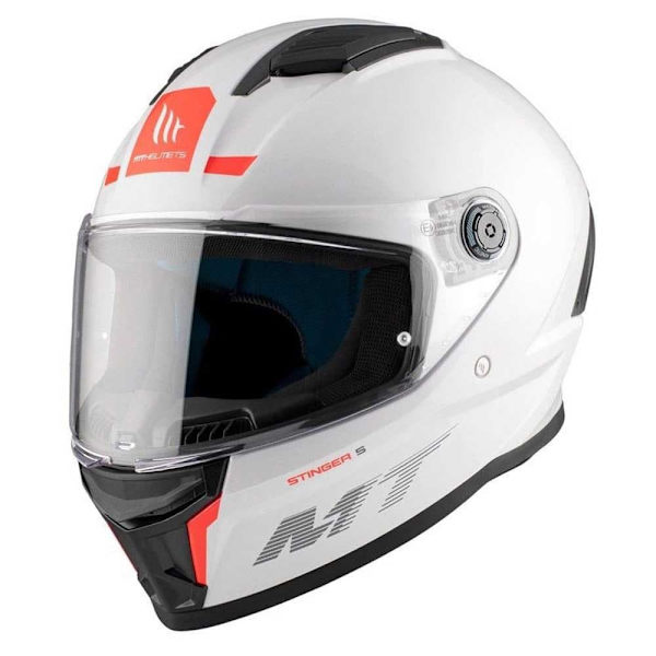Mt Helmets Stinger Ii Solid Fullface-hjälm Vit S