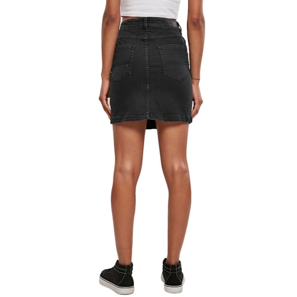 Urban Classics Organic Stretch Kort Nederdel Med Høj Talje Sort 33 Kvinde