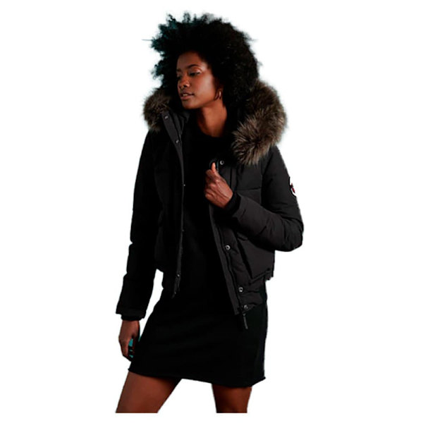 Superdry Bomberjakke Everest Sort XL Kvinde