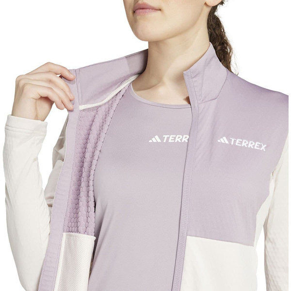 Adidas Terrex Multi Light Fleecejacka Med Dragkedja Vit,Grå S Kvinna