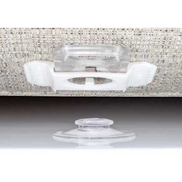 Fastmount Klæbemiddel E Panel Clip Han Base Textil 10 Enheder Transparent
