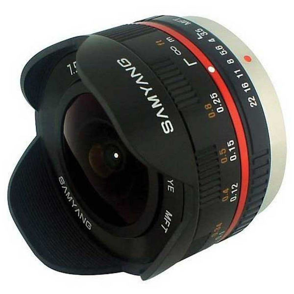 Samyang Linse 7.5 Mm F3.5 Umc Mft Micro 4/3 Sort