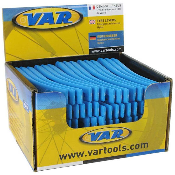 Var Display Box 25 Sets 3 Tyre Levers Sininen