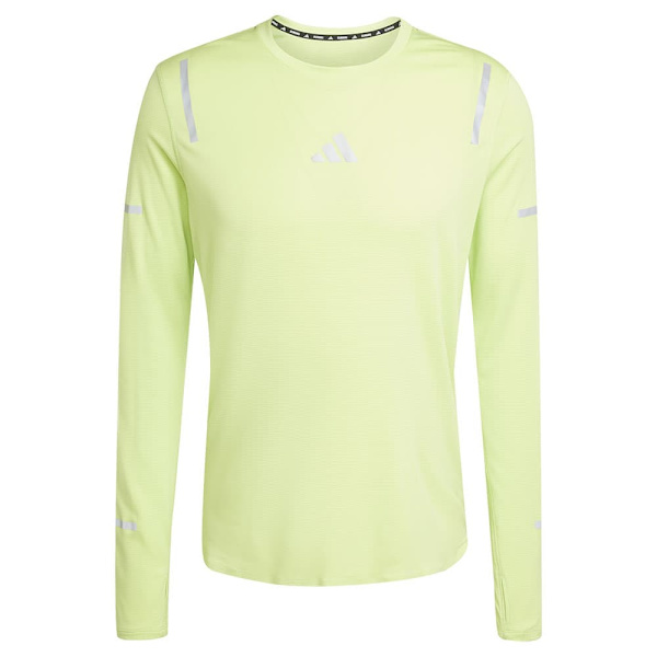 Adidas Ultimate Running Reflective Pitkähihainen T-paita Keltainen M Mies