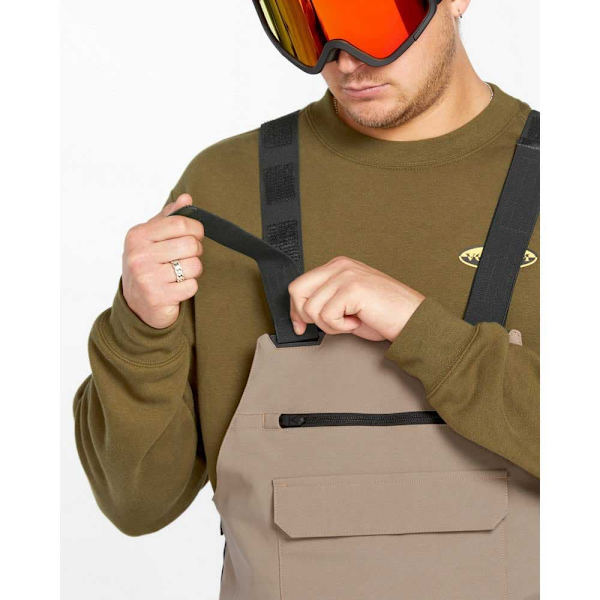 Volcom Roan Bib Race Dräkt Brun S Man