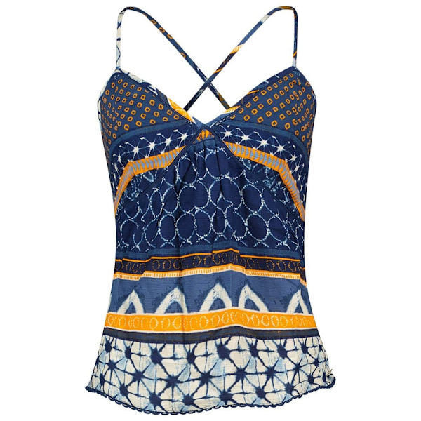 Superdry Printed Woven ärmlös T-shirt Flerfärgad S Kvinna