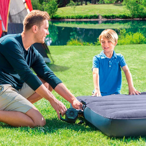 Intex Genopladelig Elektrisk Pumpe Med Adapter Sort