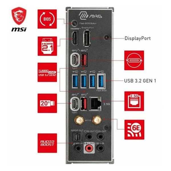 Msi Bundkort Mpg X670e Tomahawk Wifi Sort