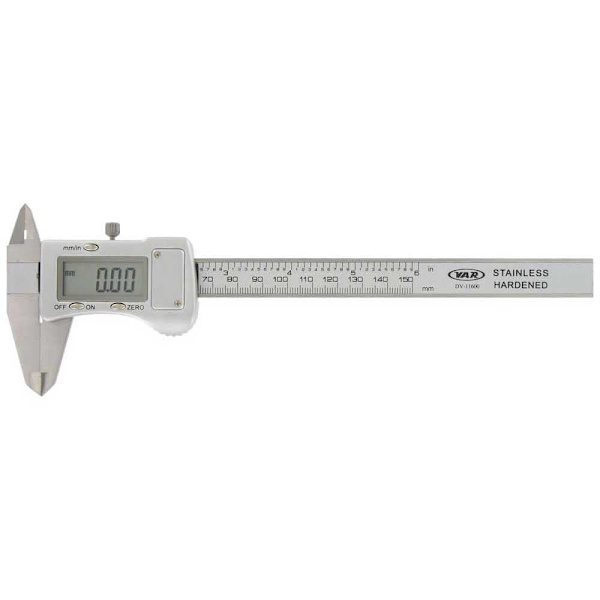 Var Electric Digital Caliper 0-150 Mm Silver