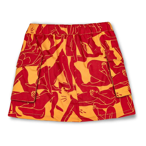 Grimey Mini Nederdel Lust Mantra Orange S Kvinde