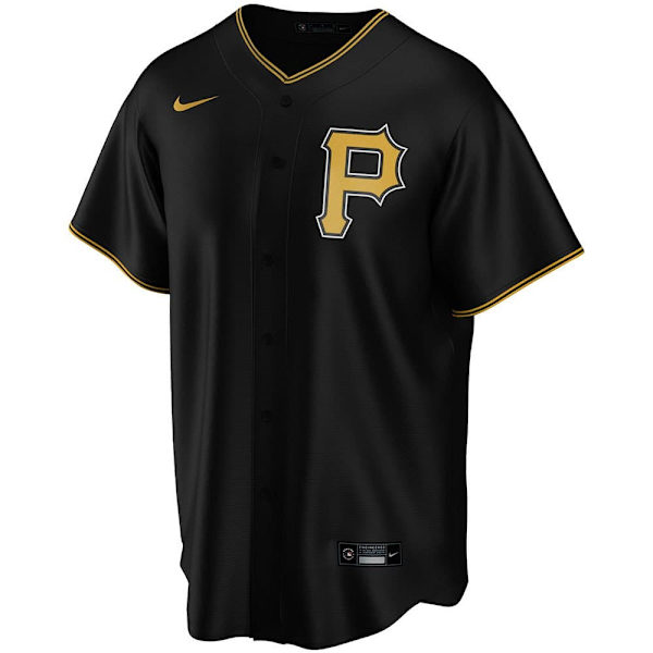 Nike Lyhythihainen Pyöreäkauluksinen T-paita Pittsburgh Pirates Official Replica Alternate Musta M Mies