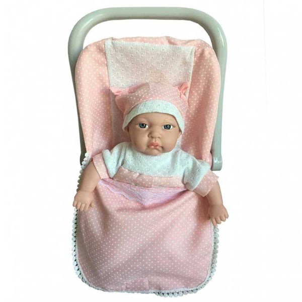 Tachan Docka I Sache Rosa Av Bebe Med 30 Cm 12 Ljud Dif Flerfärgad 3-6 Years