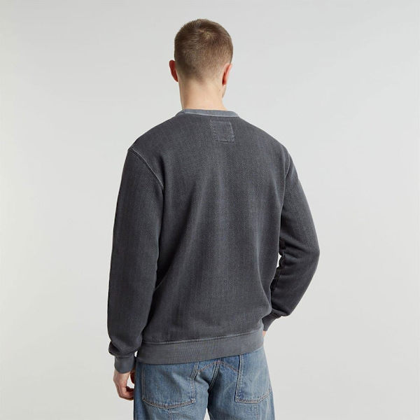 G-star Destroyed G Logo Washed Sweatshirt Grå L Mand