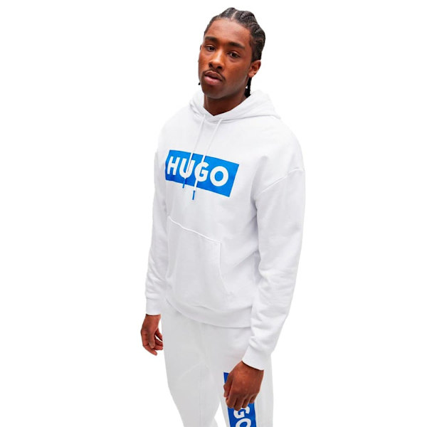 Hugo Nalves 10249110 Blue Huvtröja Vit L Man