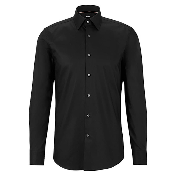 Boss Lang ærmet Skjorte H-hank-kent-c1-214 10245425 01 Sort 46 Mand